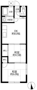 東京都世田谷区代田4【アパート】の間取り