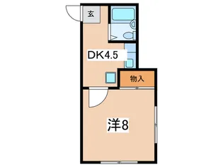 三井ハイツ【1階】の間取り