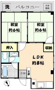 第三福原マンション【4階】の間取り