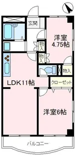埼玉県狭山市狭山台1【マンション】の間取り