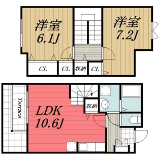 千葉県千葉市稲毛区小中台町【一戸建】の間取り
