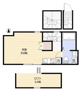 1Rの間取り画像