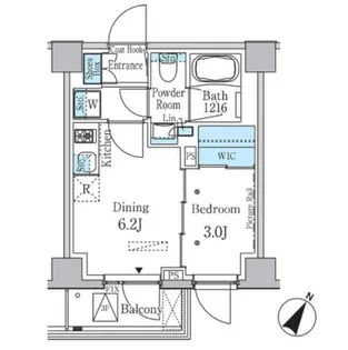 東京都港区白金台4【マンション】の間取り