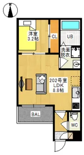 REGALEST 富町V【2階】の間取り