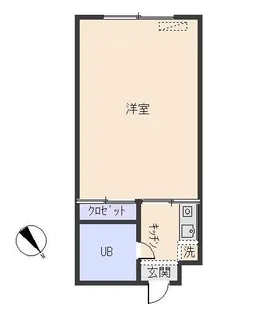 キャッスルロートスアパートII【1階】の間取り