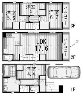 埼玉県川口市元郷2【一戸建】の間取り