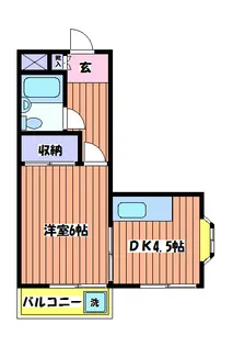 パインハイツ【2階】の間取り