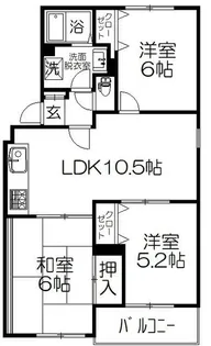 マンション・メルヴェーユ【3階】の間取り