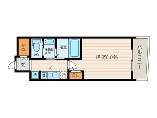 エステムコート梅田・茶屋町IIIネクスタ【11階】の間取り