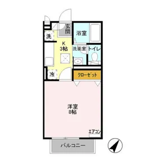 東京都町田市常盤町【アパート】の間取り