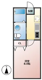 スクウェアワン【3階】の間取り