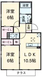 プロスペリティ【3階】の間取り