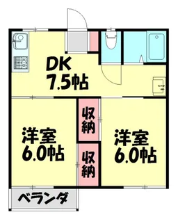 コーポ星野【1階】の間取り