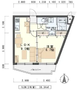 フローレンス【2階】の間取り