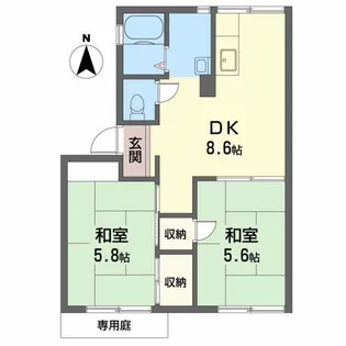 アーバンハウスC【1階】の間取り