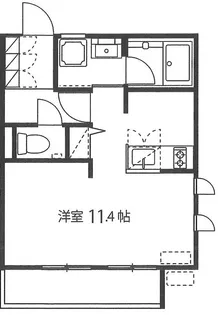 ラ・フォーレ壱番館【1階】の間取り