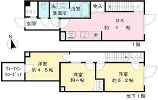 COEUR BLANC八幡山の間取り