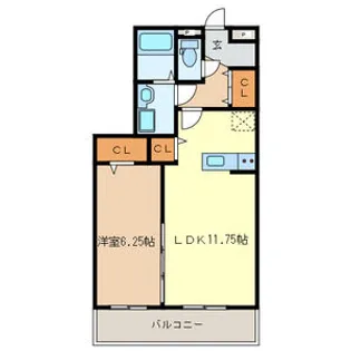 メゾン・ルーチェ【2階】の間取り