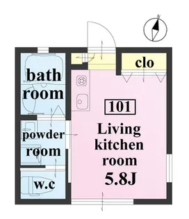 Woody East ウッディー イースト 江戸川区東小岩4丁目【1階】の間取り