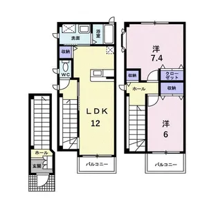 マリオン壱番館【2階】の間取り