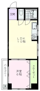 井の頭マンション【9階】の間取り