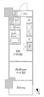 ウエリスアーバン水天宮前【9階】の間取り