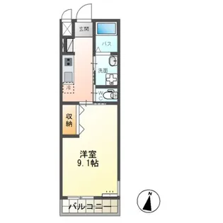 茨城県牛久市神谷6【アパート】の間取り