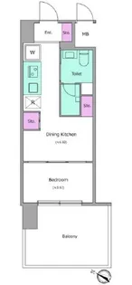 J.GRAN Court京町堀【9階】の間取り