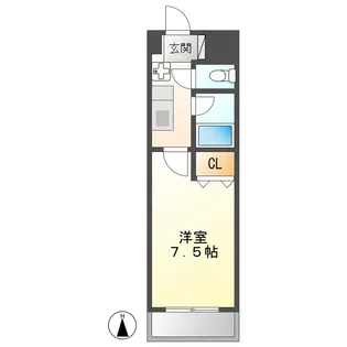 ハピネス公園前【4階】の間取り