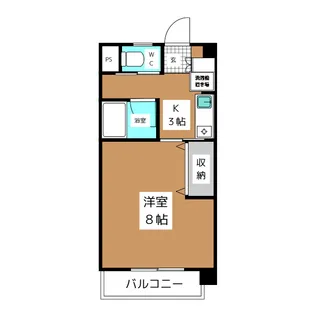 シティコート岩石 北館【3階】の間取り