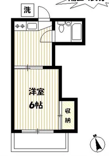 コーポ峰【1階】の間取り