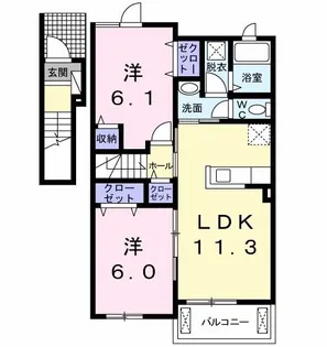 サンリット MS II【2階】の間取り