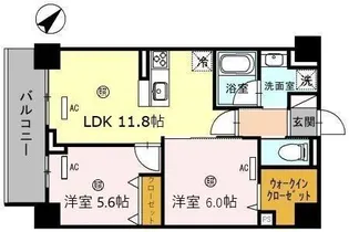 クアンツ【5階】の間取り