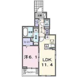 ルミナス【1階】の間取り