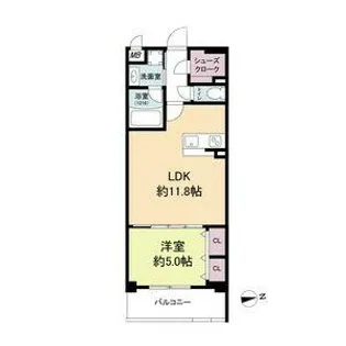 estageo関目高殿【5階】の間取り