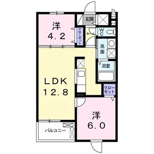 ラシーヌ 菊名 I【4階】の間取り
