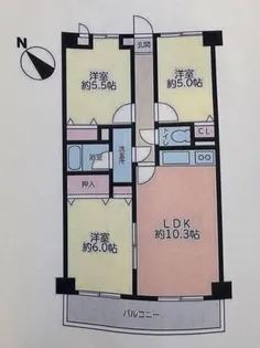 サンフローラ【2階】の間取り