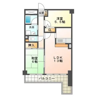 レジデンス若松【2階】の間取り