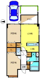 ガーデンコート蒲田 A棟【1階】の間取り