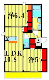 メゾン シュシュ【2階】の間取り