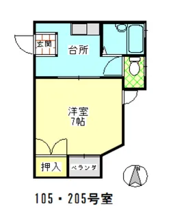 サンフェスタ【1階】の間取り