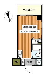 ザ・グラン天王町【2階】の間取り