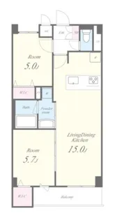 パークフレア【2階】の間取り