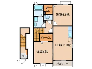 プリマヴェ-ラIの間取り