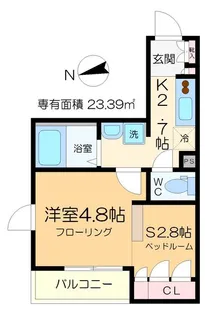 シェルト ヴィアーレ【1階】の間取り