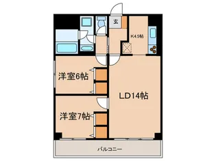 ヴァンテ・アン神楽坂【3階】の間取り