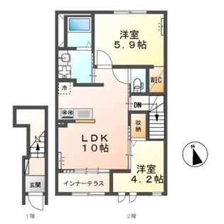 M6M【2階】の間取り
