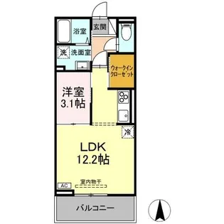 DーROOM太日通【3階】の間取り