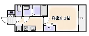 プレサンスTHE TENNOJI 逢阪トゥルー【7階】の間取り