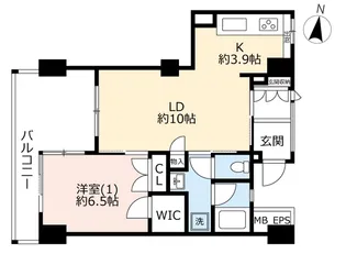 URシャレール荻窪【3階】の間取り
